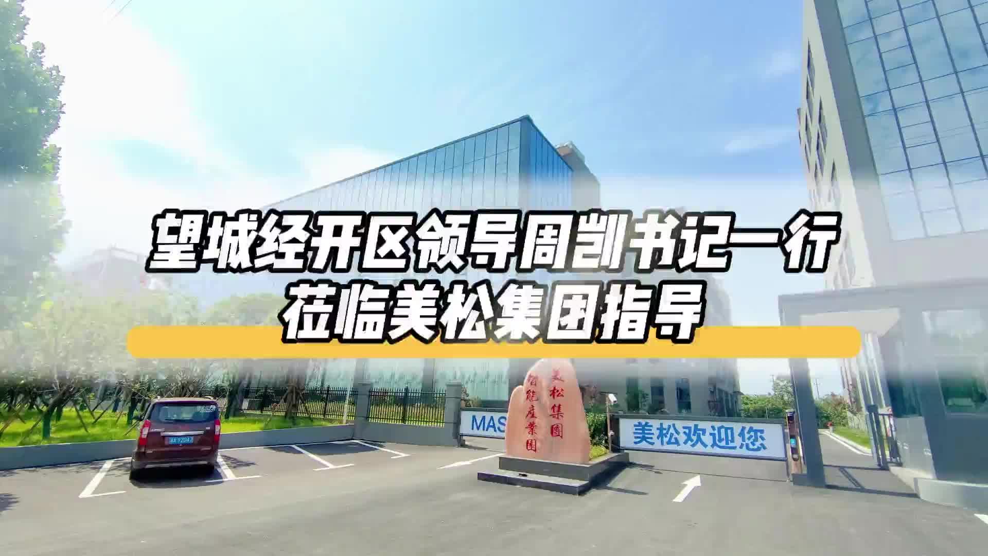 望城經(jīng)開區(qū)領(lǐng)導蒞臨美松集團智能產(chǎn)業(yè)園